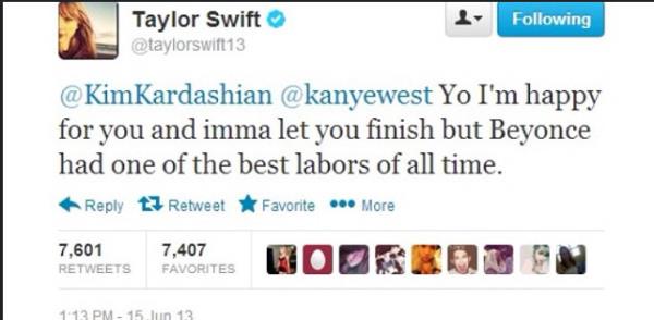 Taylor tweet
